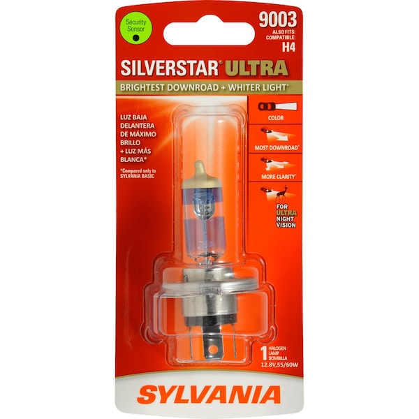 BULBS AND FLASHERS 9003 HB2 H4 6055 Watt White Single
